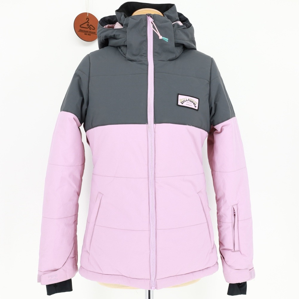 Billabong Women Hooded Down Rider Quilted Snow Jacket‎ Coat 10K Waterproof Small